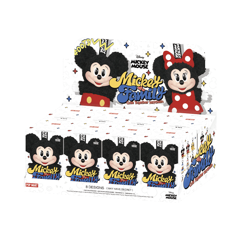 Mickey Family Cute Together Keychain Series Figures Blind Box